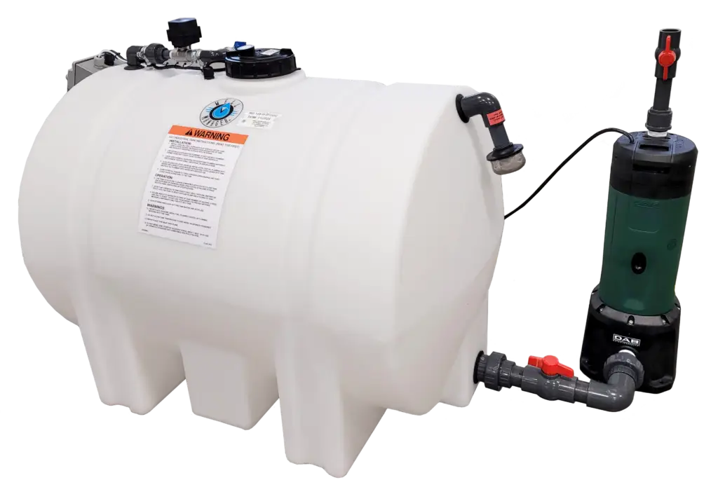 Custom RO Re-Pressurization System 125 gallon with an External DAB DTRON 2 Pump for Reverse Osmosis Filtration Re-Pressurization